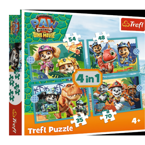 Пазли "4in1 (35, 48, 54, 70)" PAW PATROL Казки з острова ди