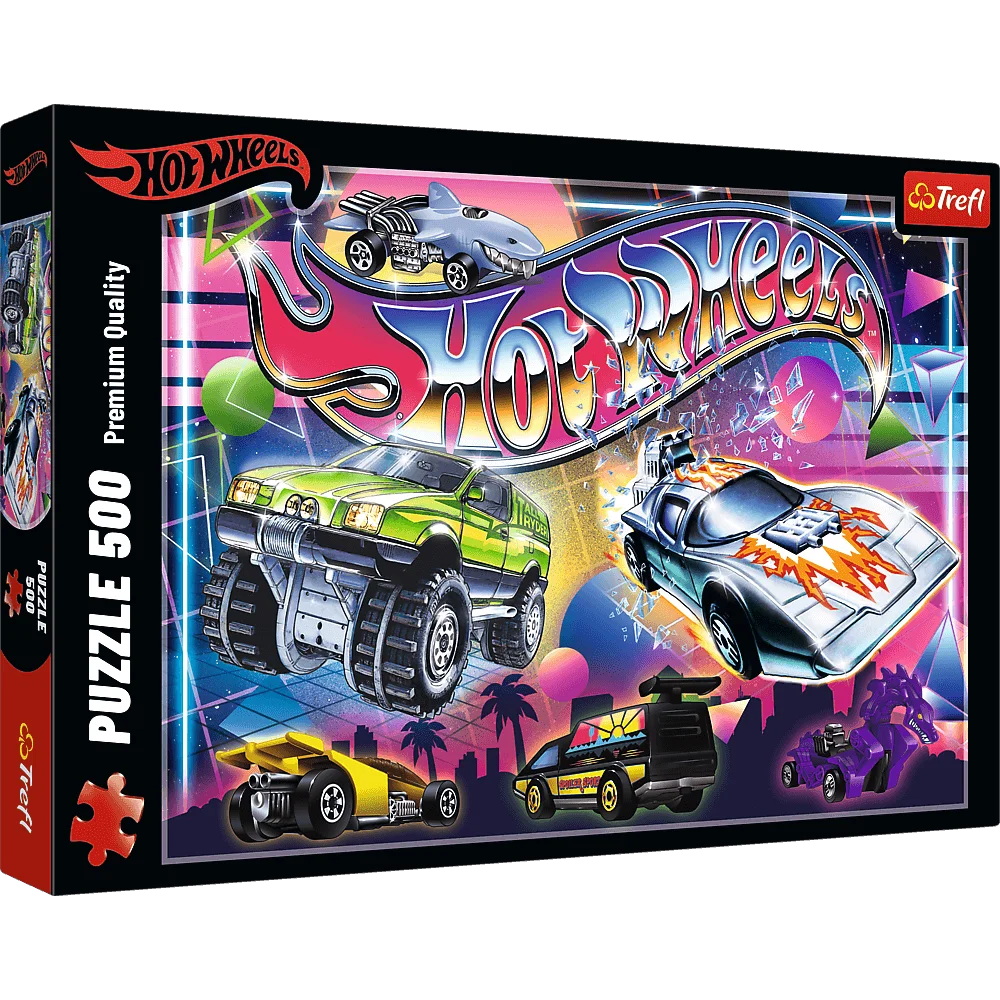 Пазли "500" Hot Wheels атмосфера 80-х Trefl