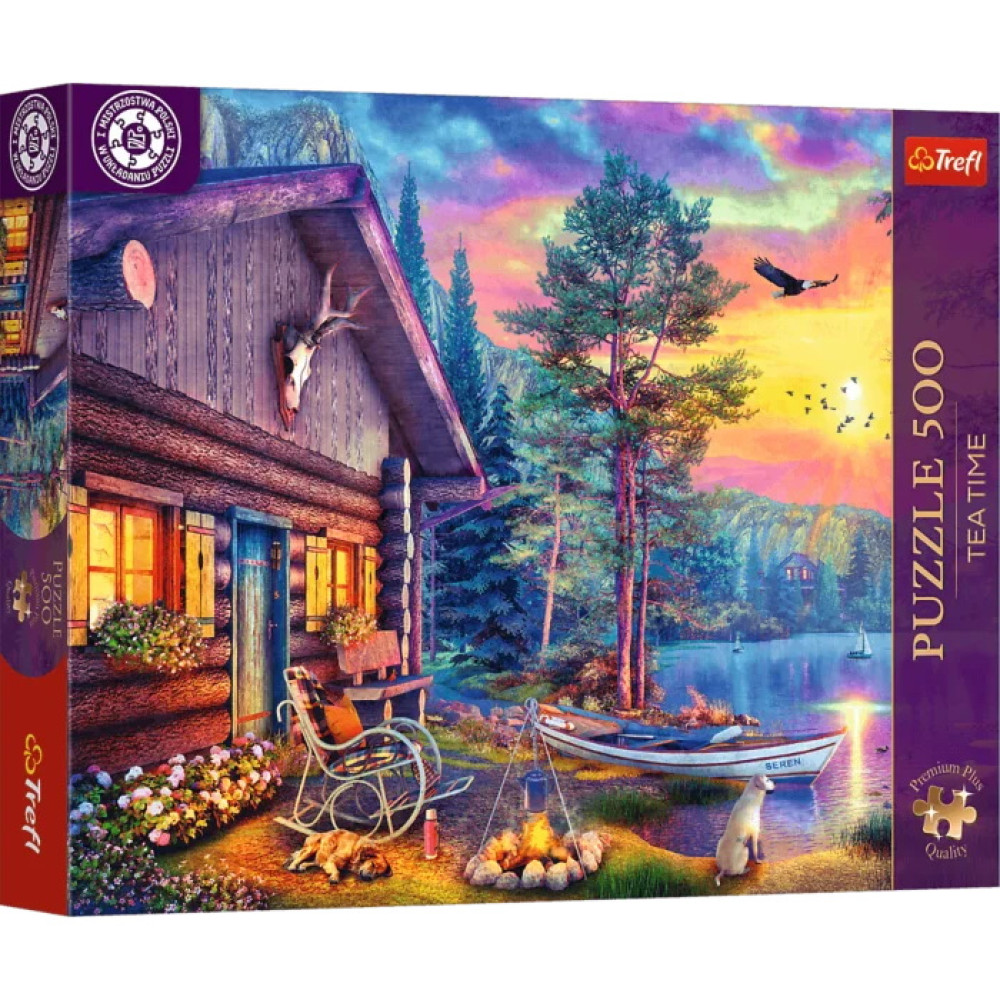 Пазли "500 Premium Plus" Tea Time: Вечірній захід сонця