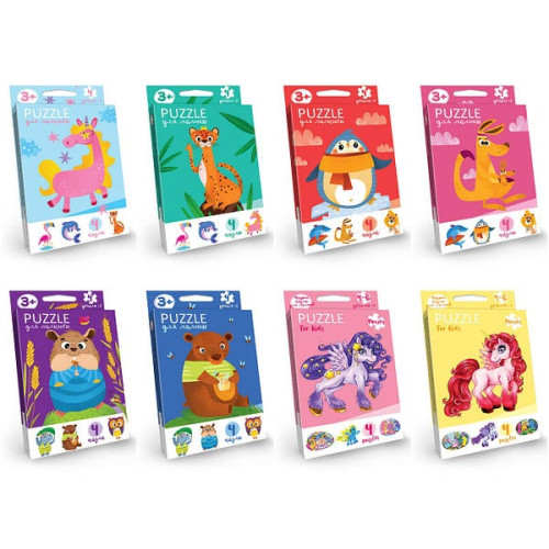 Розвиваючі пазли для малюків "Puzzle For Kids (для малюків)" с.2 (32) PFK-05,06,07,08,09...12