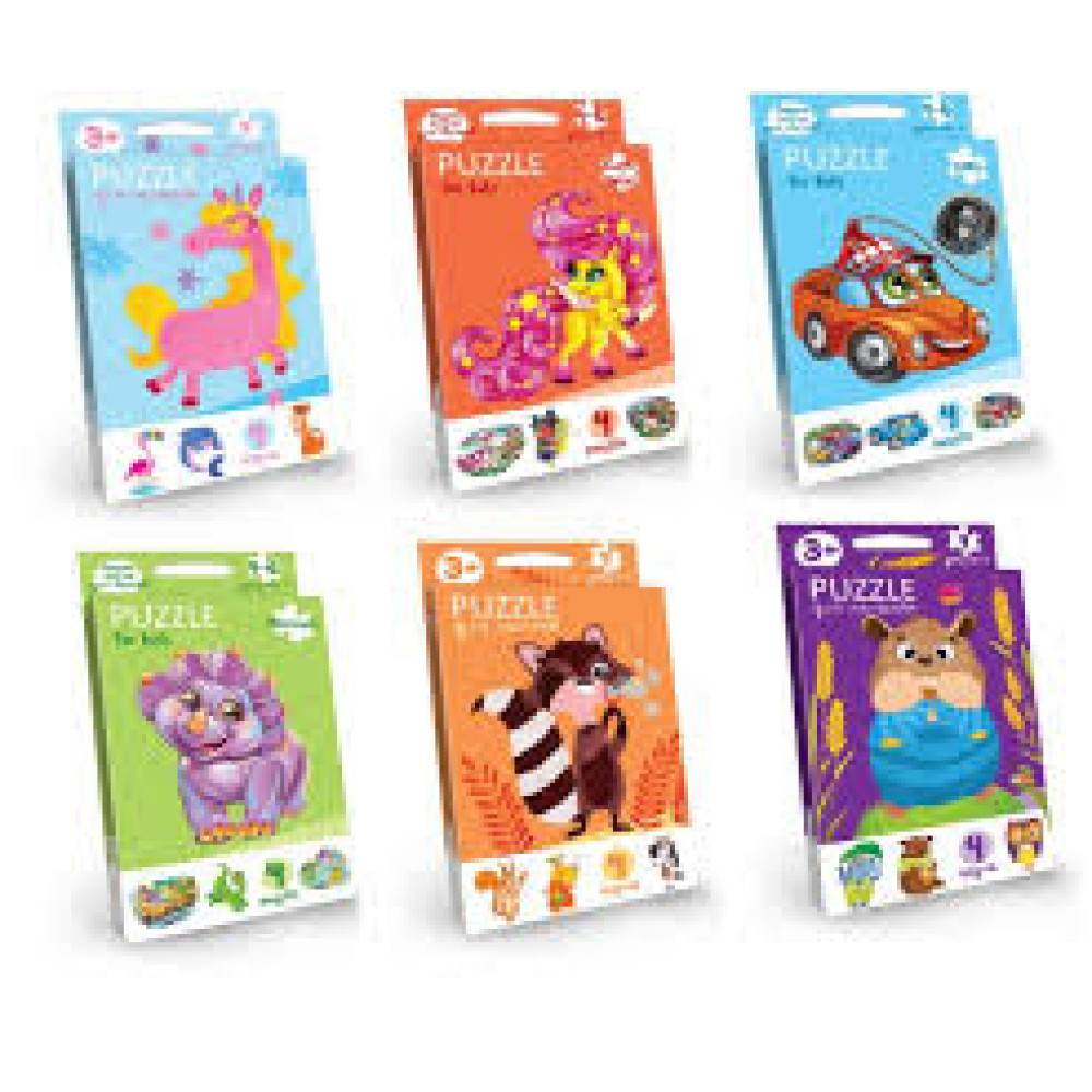 Розвиваючі пазли для малюків "Puzzle For Kids (для малюків)" с.2 (32) PFK-05,06,07,08,09...12 - 0