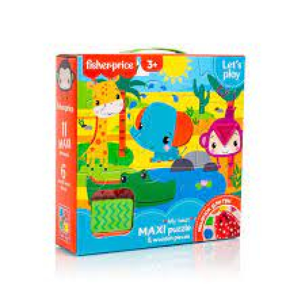 Пазли Fisher Price Максі-пазл із дерев’яними деталями  - 0