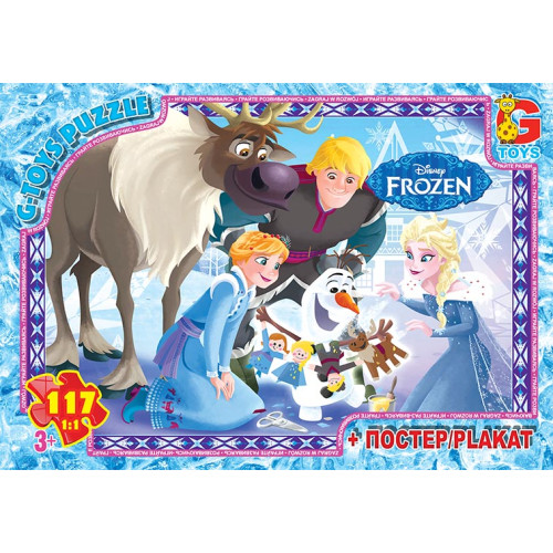 Пазли ТМ "G-Toys" із серії "Frouzen" (Льодяне Сердце), 117 ел.