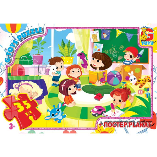 Пазли ТМ "G-Toys" із серії "Вчимося з задоволенням", 35 ел.GF09