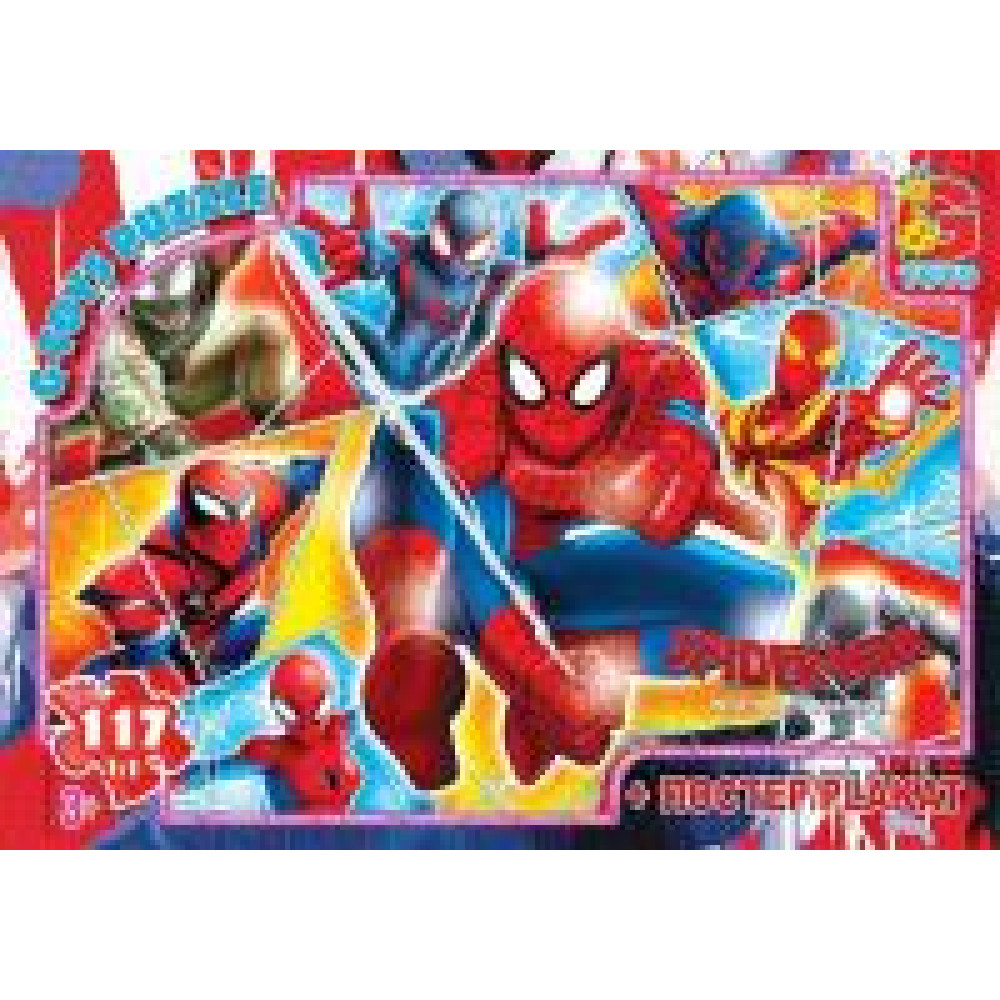 Пазли ТМ G-Toys із серії "Людина-павук", 117 ел SM907 - 0
