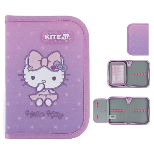 Пенал Kite Hello Kitty 1 відділення 1 відворот без наповнення (HK25-621)