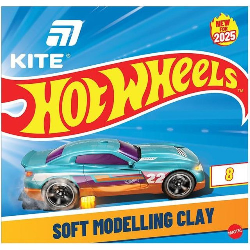 Пластилін Hot Wheels 8 кольорів 160 г (HW25-082)
