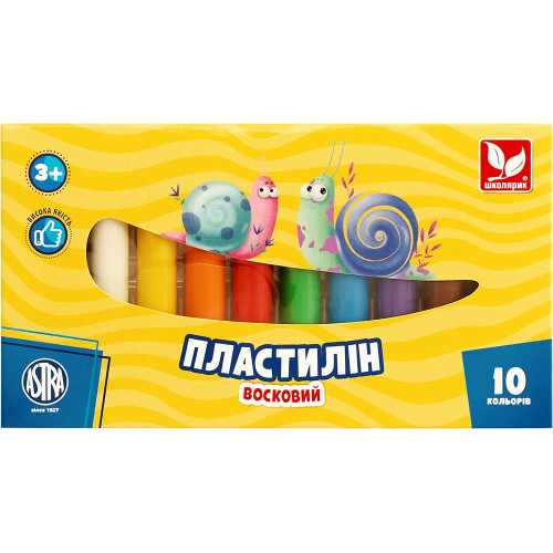 Пластилін круглий 10 кольорів