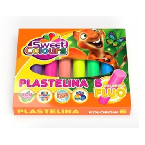 Пластилін SweetColours 6 кольорів, "Круглий" 11-9-1 см