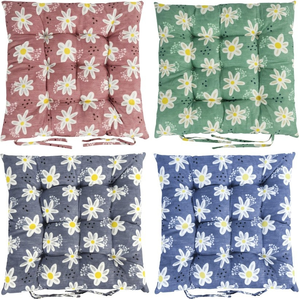 Подушка на стілець 40x40см "Ромашки" №3