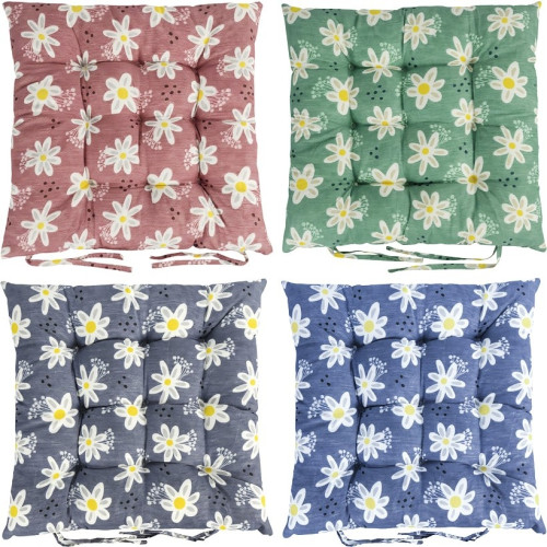 Подушка на стілець 40x40см "Ромашки" №3