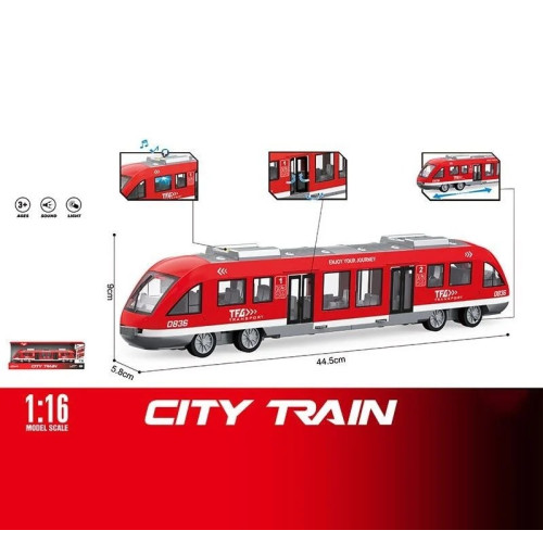 Потяг WY 920 A (18) звуки, підсвічування, інерція, гумові