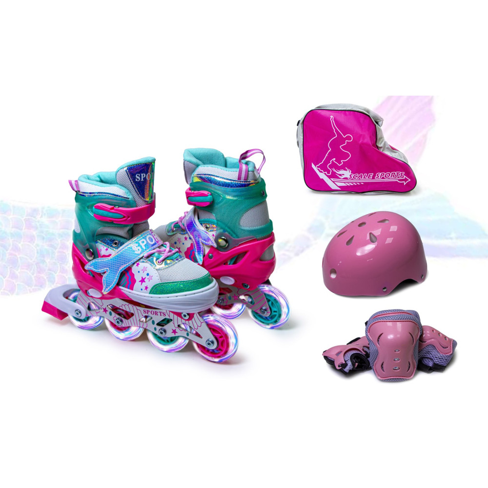 РОЛИКИ SCALE SPORTS РУСАЛКА КОМПЛЕКТ26-29 XS, ТІФФАНІ