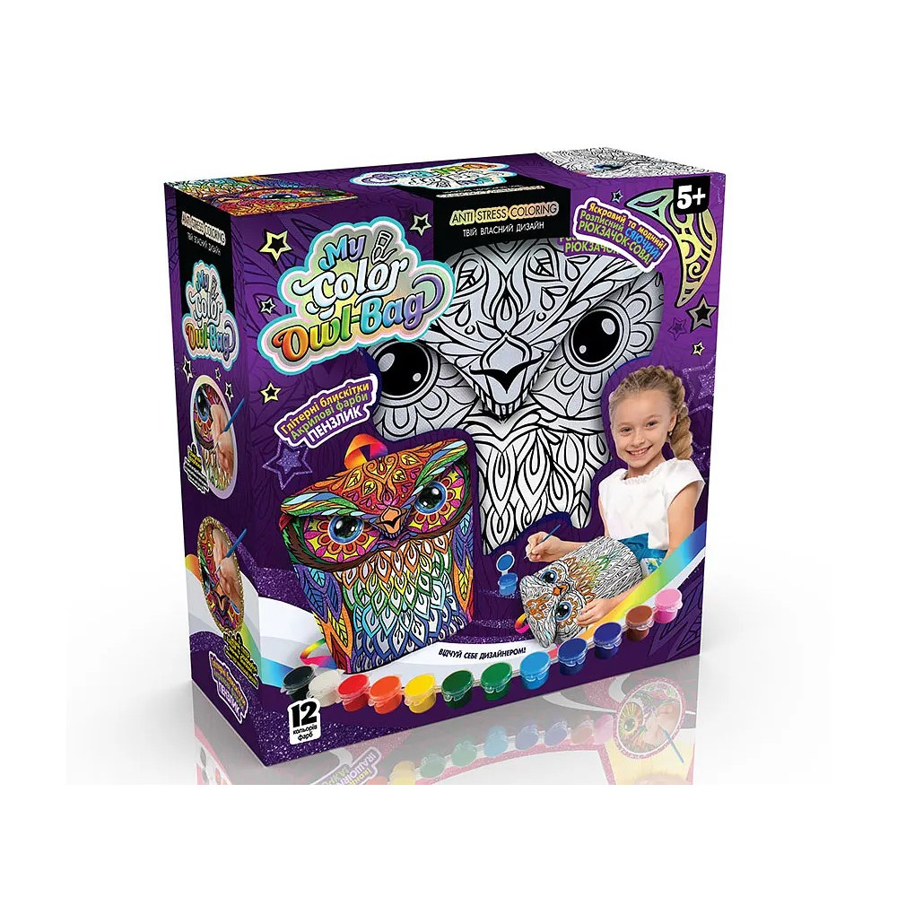 Розмальовка "My Color Owl-Bag" рюкзачок-сова