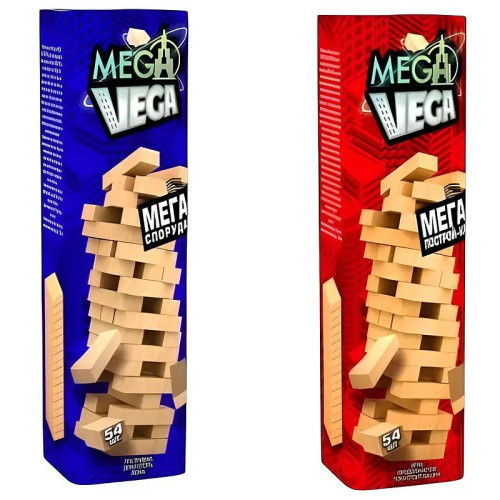 Розвиваюча настільна гра Дженга вежа "MEGA VEGA"