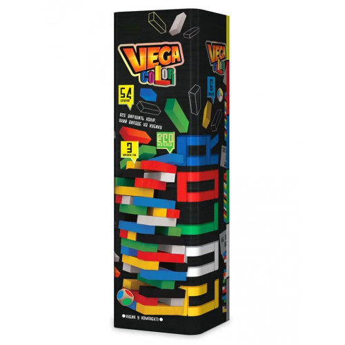 Розвиваюча настільна гра "VEGA COLOR" вежа укр