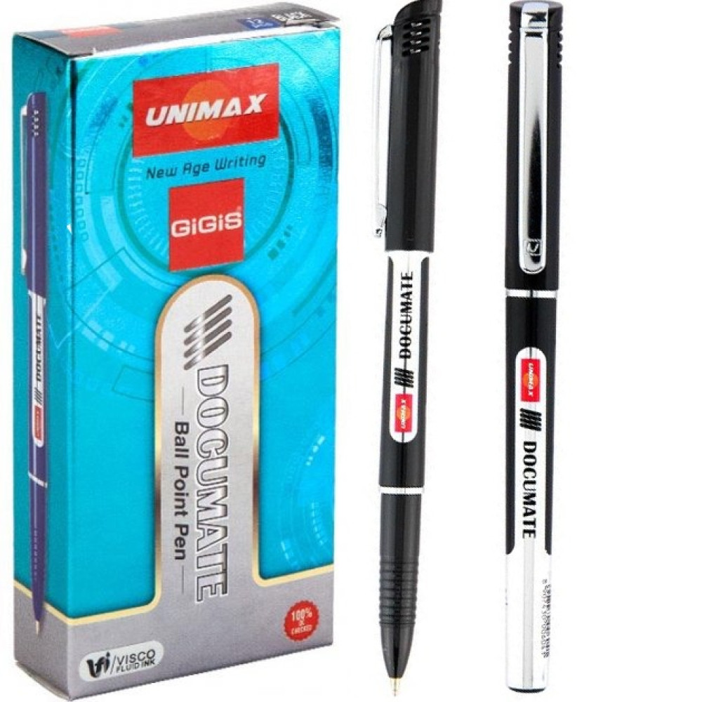 Ручка кулькова Unimax Documate чорна