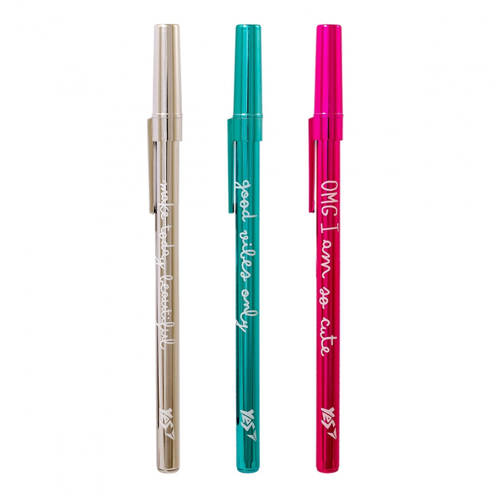 Ручка кулькова YES "Happy pen", 3 диз