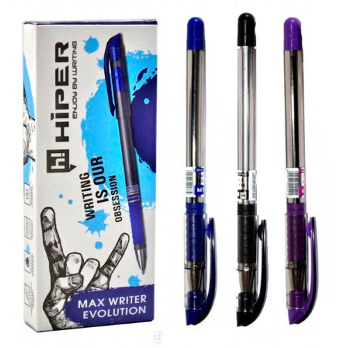 Ручка масляна HIPER MaxWriter Evolution 0,7 мм червона