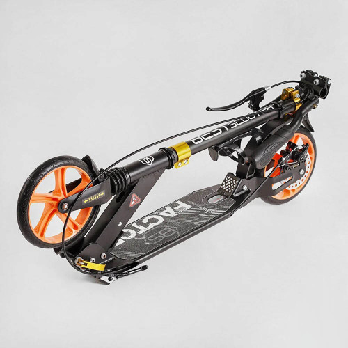 Самокат Акція! алюмінієвий Best Scooter BS-98033, ручне дискове гальмо, колеса PU, діаметр коліс 200 мм, 2 амортизатори, підсклянник, в коробці - 1