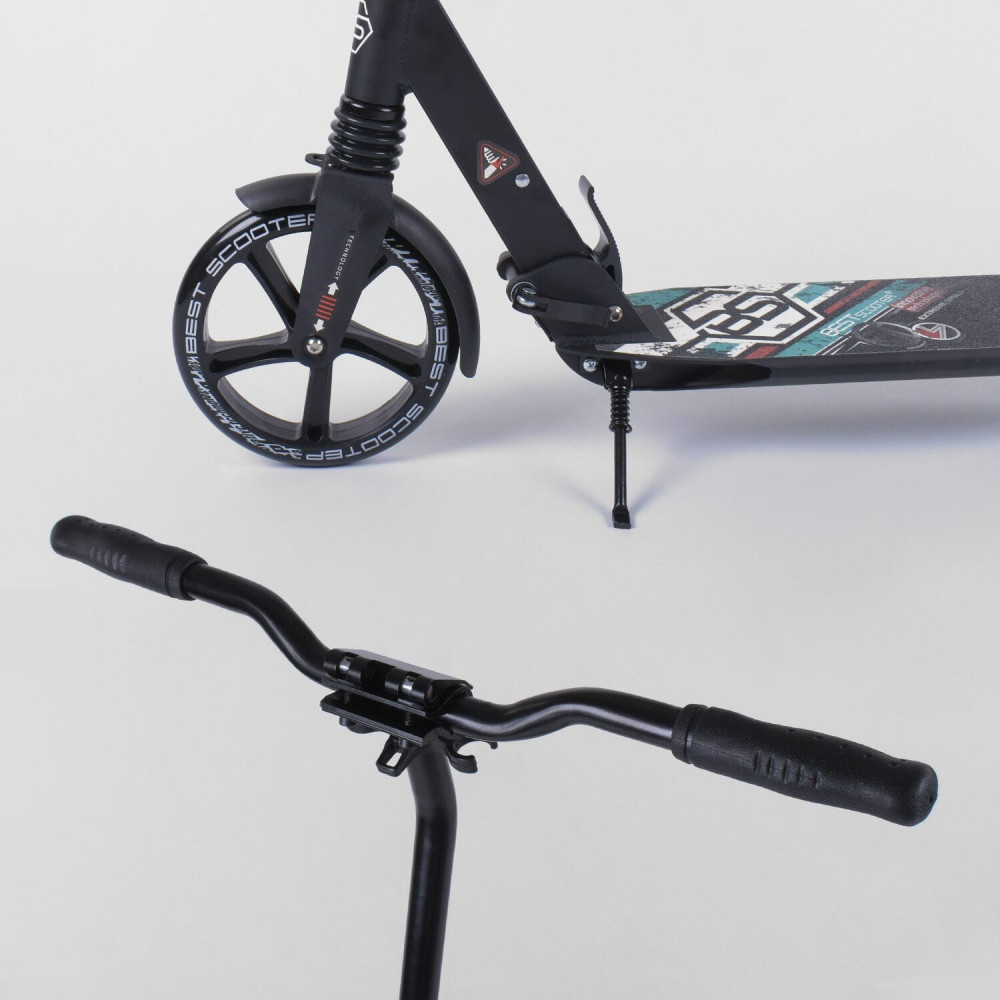 Самокат алюмінієвий 22788, Best Scooter, d коліс - 20см, колеса PU, 2 аммортизатора, в коробці - 0