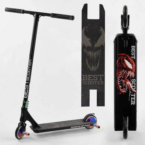 Самокат трюкових 97683 Best Scooter "SIMBIOTE" HIC-система, пеги, алюмінієвий диск і дека, колеса 120 мм PU, ширина керма - 57 см, в коробці