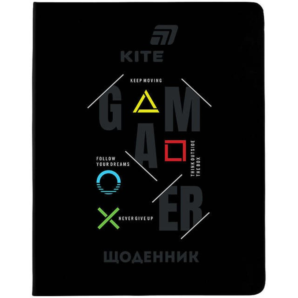 Щоденник шкільний Kite Gamer тверда обкладинка PU (K26-264-1