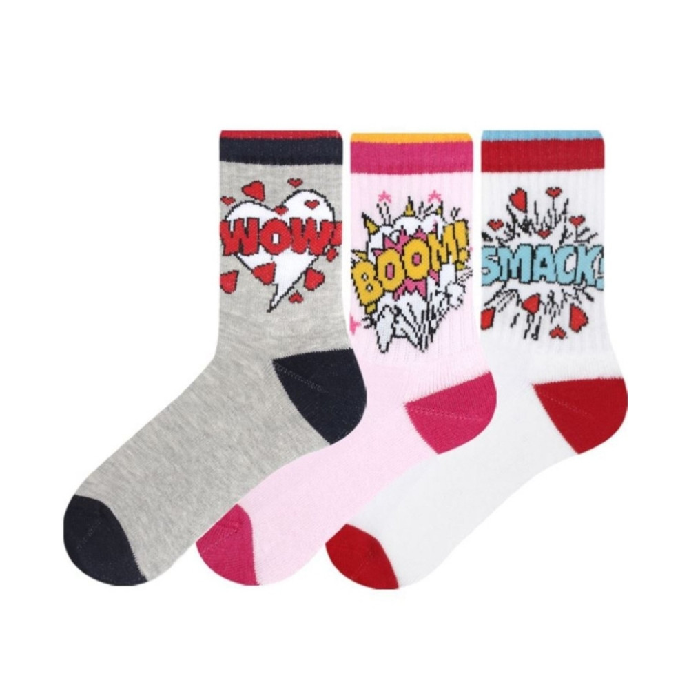 Шкарпетки з махровою стопою для дівчинки Bross Socks mix 23393