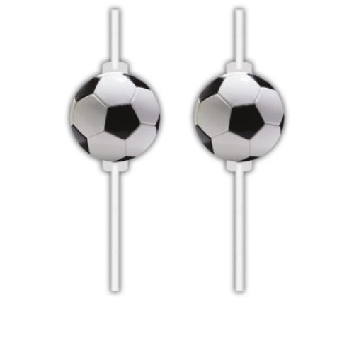 Соломинки для пиття Medallion, Football, 6 шт