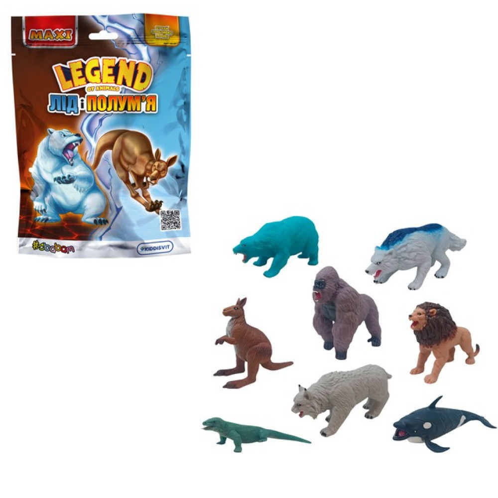 Стретч-іграшка KIDDI SBABAM LEGEND OF ANIMALS МАКСІ Лід і По