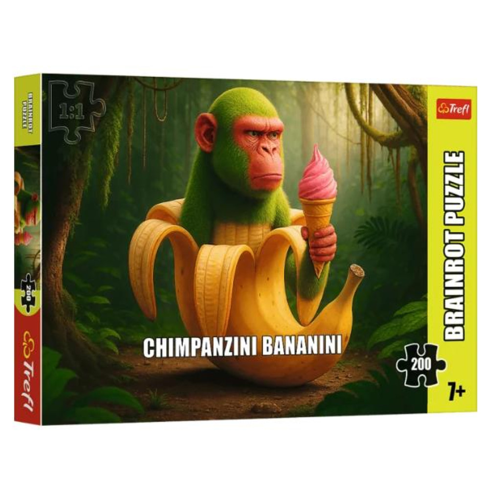 Trefl Пазли "200 BrainRots Chimpanzini Bananini"33653