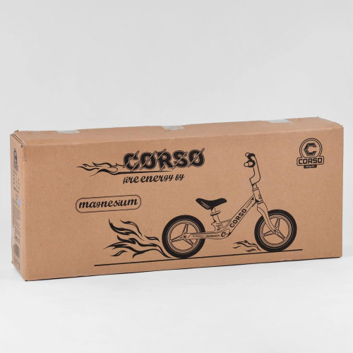 Велобіг Corso 39182, колеса 12" надувні, магнієва рама, магнієвий руль, в коробці - 0