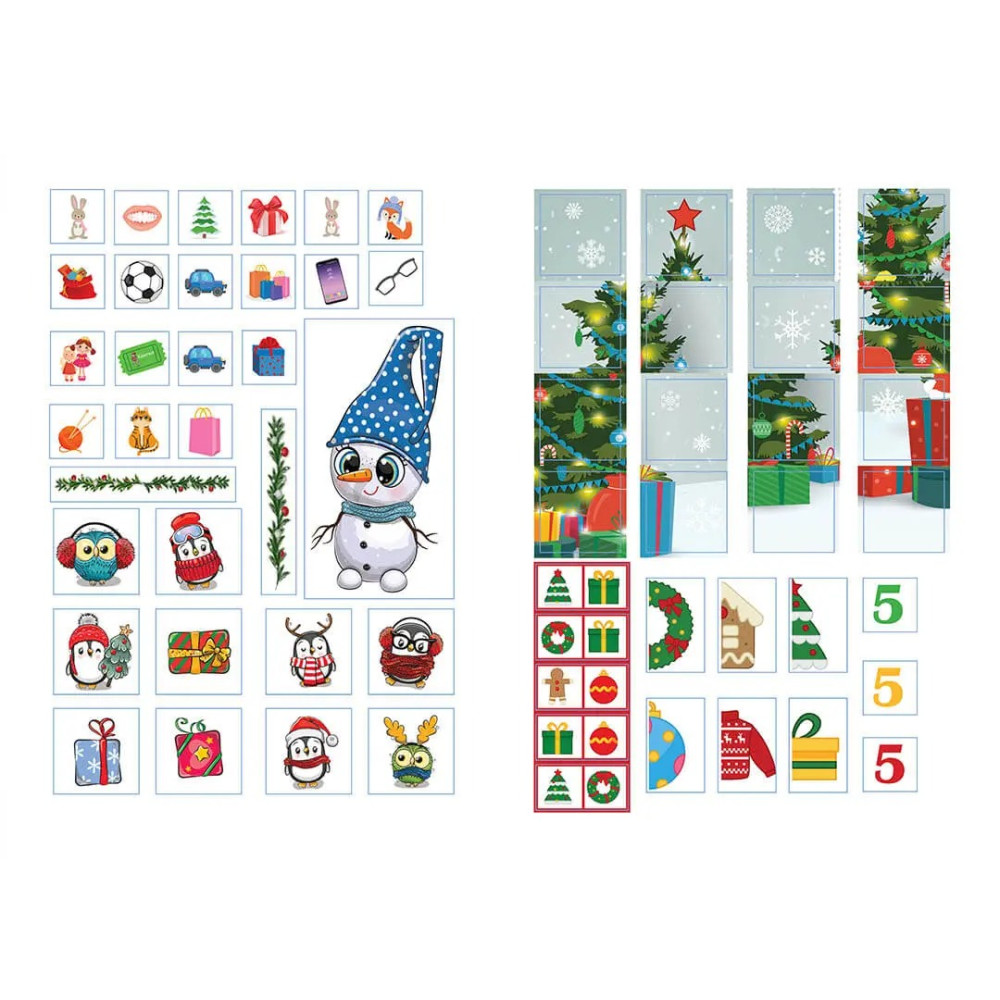 Книга Веселі забавки для дошкільнят: Christmas sticker book. Лист до святого Миколая (Українська) - 0