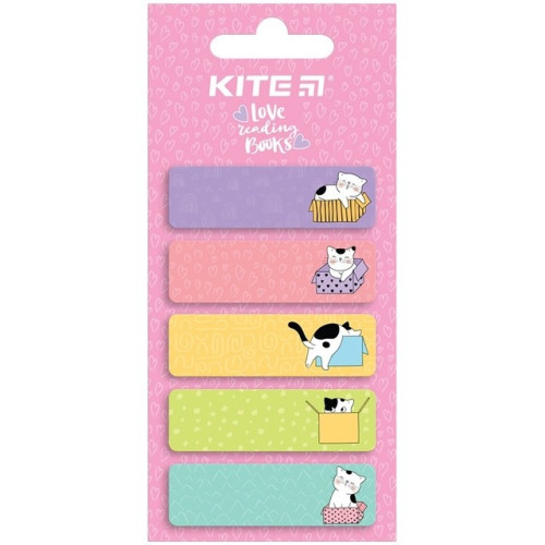 Закладка паперова Kite Cats 5 х 15 х 50 мм 100 шт
