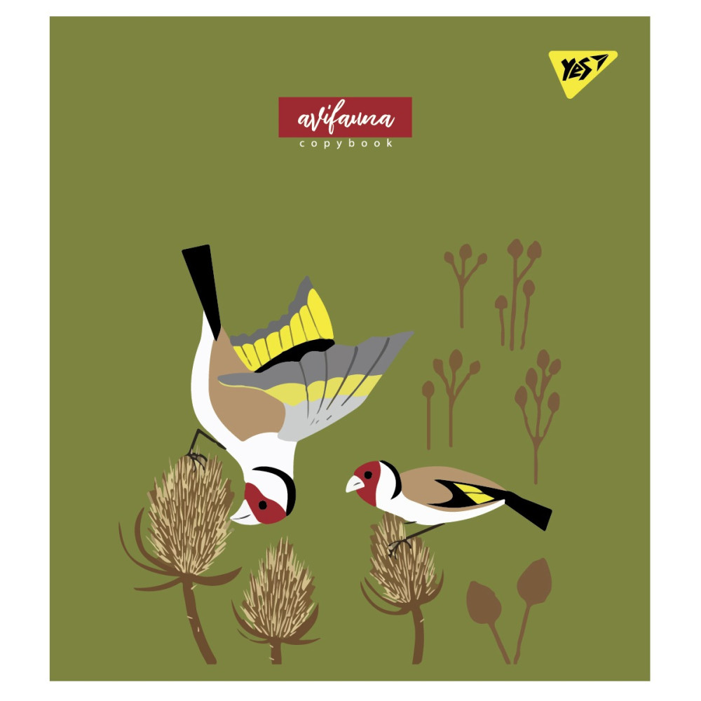 Зошит для записів Avifauna А5 12 арк лінія YES - 1
