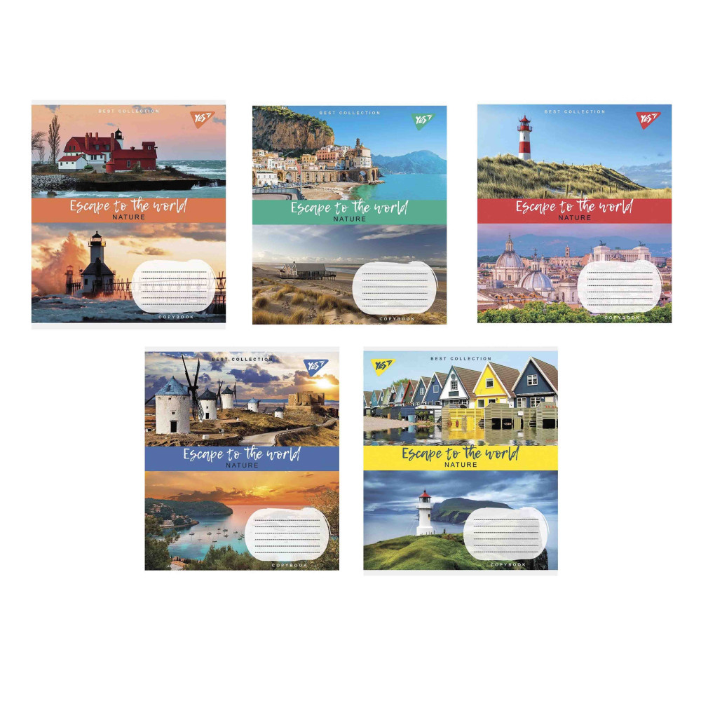 Зошит для записів Escape to the world А5 18 арк лінія YES