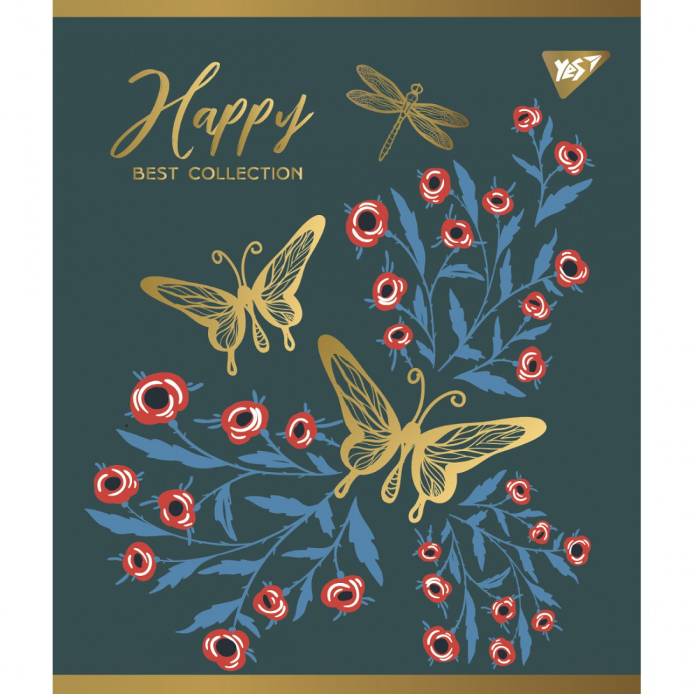 Зошит для записів Happy А5 96 аркушів клітинка YES - 1