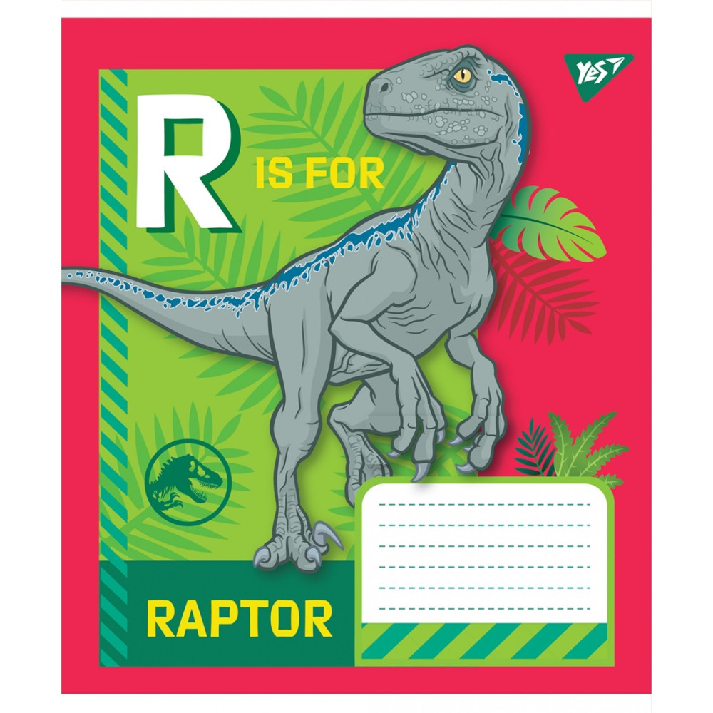 Зошит для записів Jurassic World А5 12 арк коса лінія YES - 0