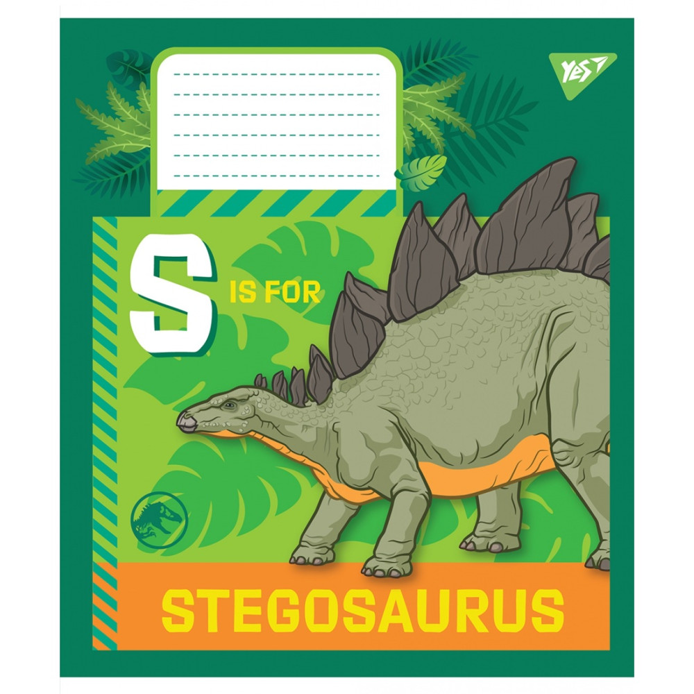 Зошит для записів Jurassic World А5 12 арк коса лінія YES - 1