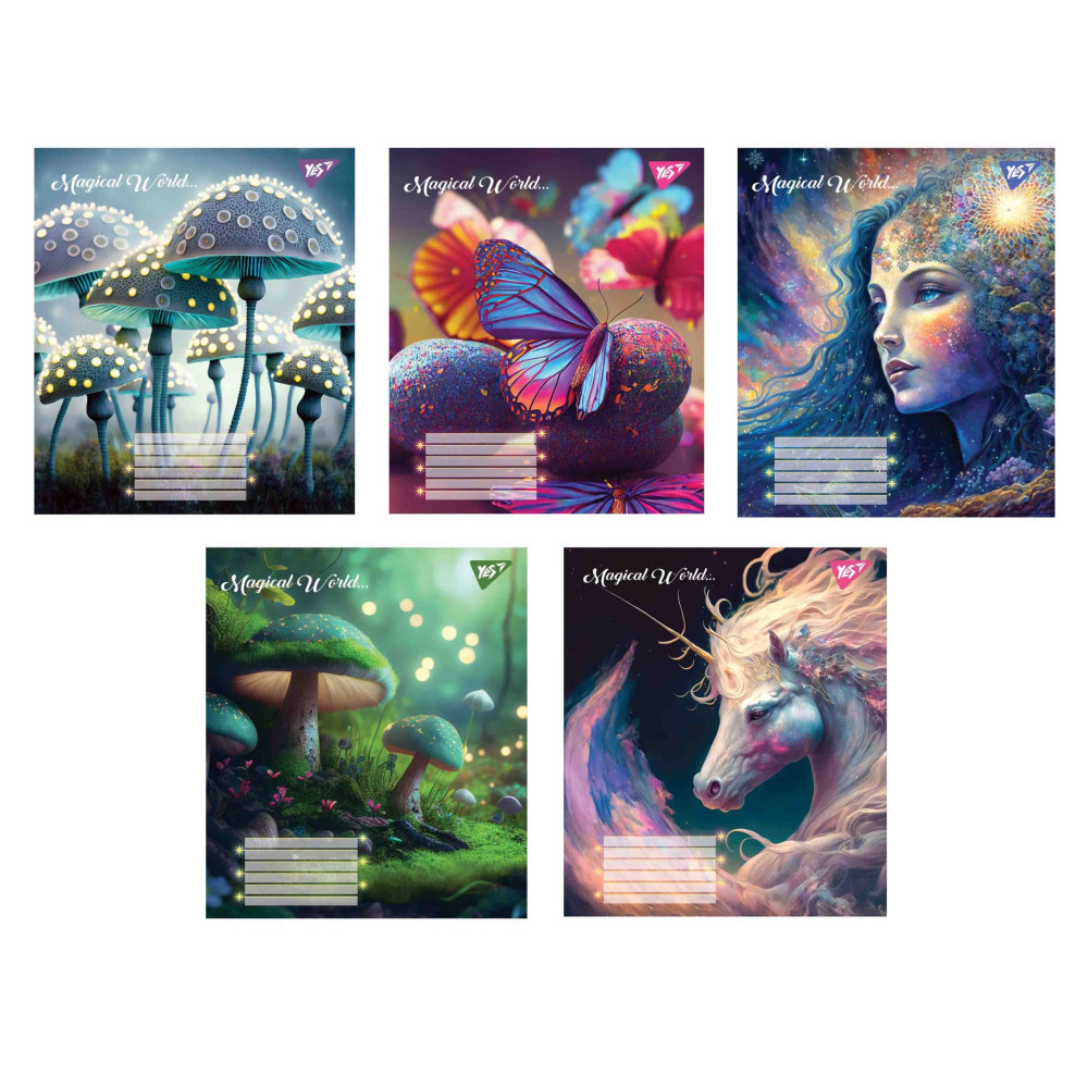 Зошит для записів Magical world А5 18 арк лінія YES