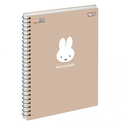 Зошит для записів "Miffy" А4 80 арк спіраль Yes