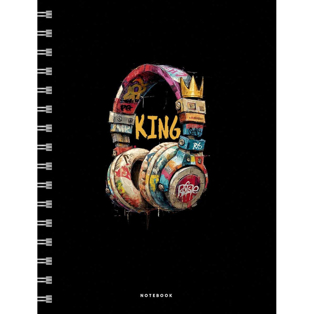 Зошит для записів, пружина, А5+/100арк., у клітинку, A5-100-