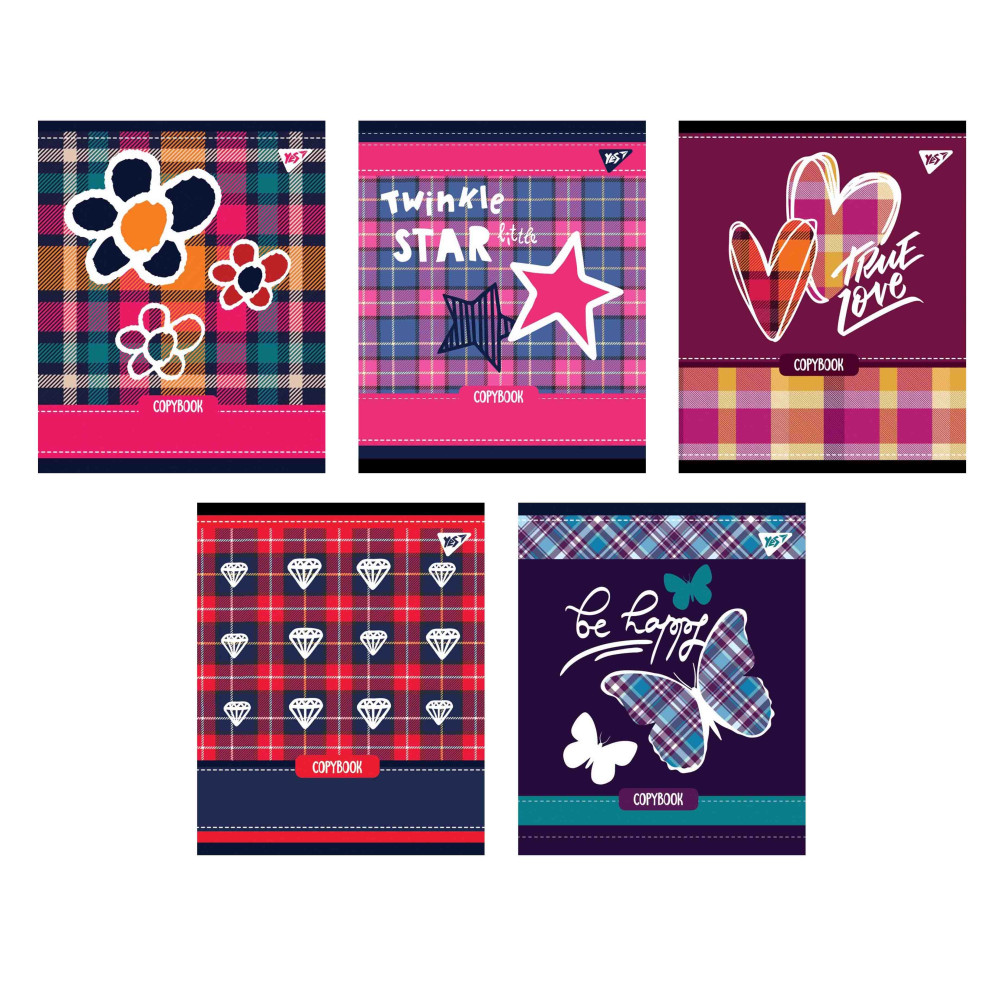 Зошит для записів Tartan fun А5 24 аркуші лінія YES