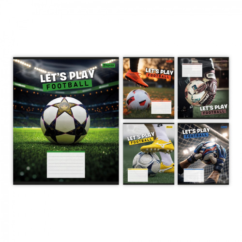Зошит шкільний 1Вересня Let's play football А5 36 арк кліт