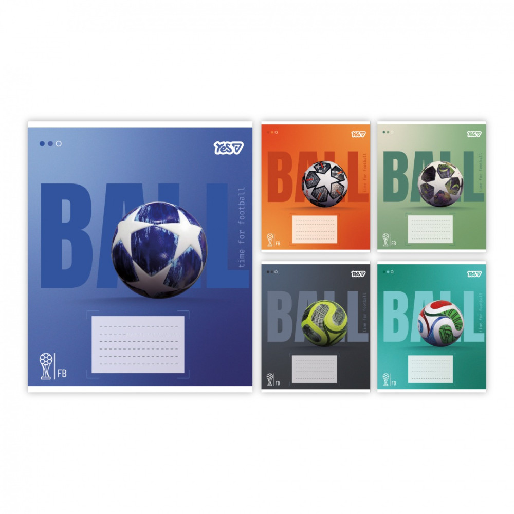 Зошит шкільний Ball А5 24 аркуша лінія Yes