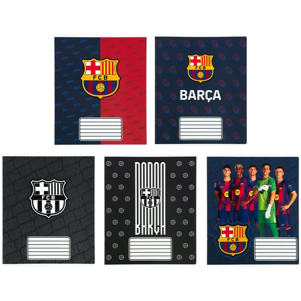 Зошит шкільний Kite FC Barcelona 18 аркушів лінія