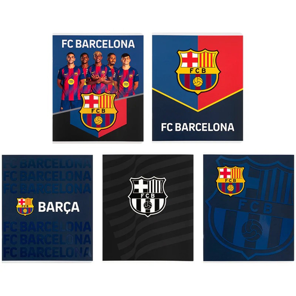 Зошит шкільний Kite FC Barcelona 24 аркуші клітинка (BC26-23