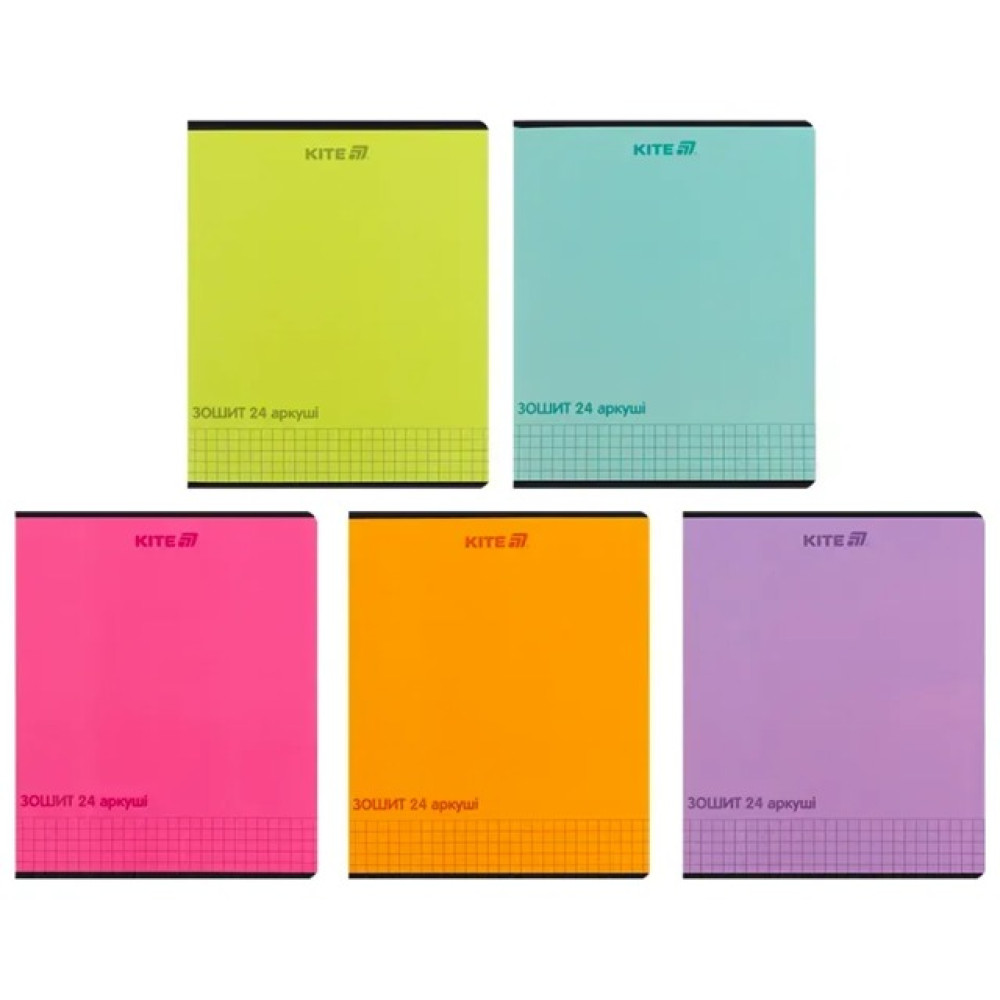 Зошит шкільний Kite One color 24 аркуші клітинка