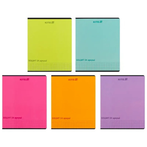 Зошит шкільний Kite One color 24 аркуші клітинка - 88
