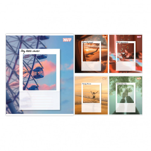 Зошит шкільний Yes Frame Your Life А5 36 аркушів лінія